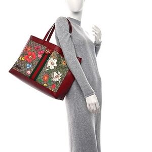 Gucci Monogram Flora Large Ophidia Tote